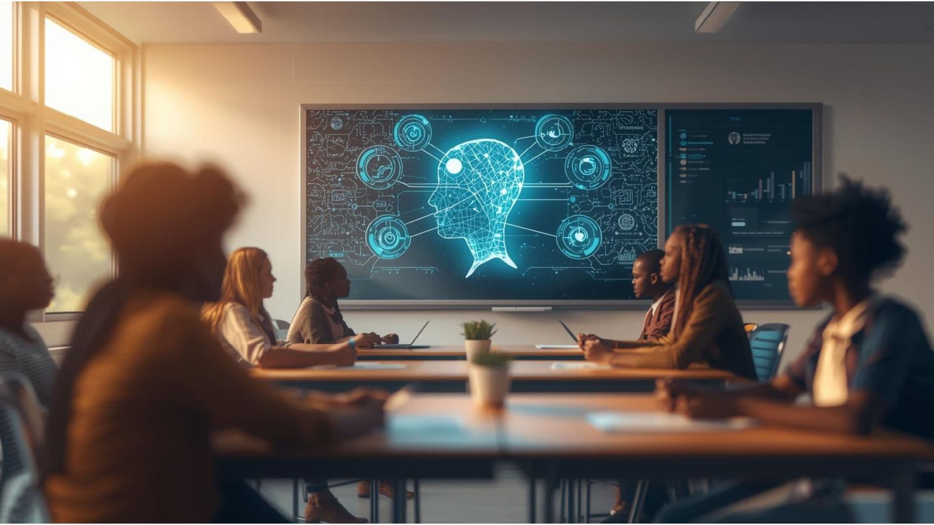 Student using AI learning